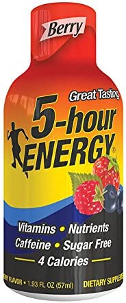5 hour Energy Shot, Extra Strength Berry, 1.93 oz.