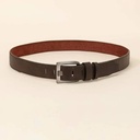 Men Square Buckle Casual Belt - Coffee Brown/ size 38-40