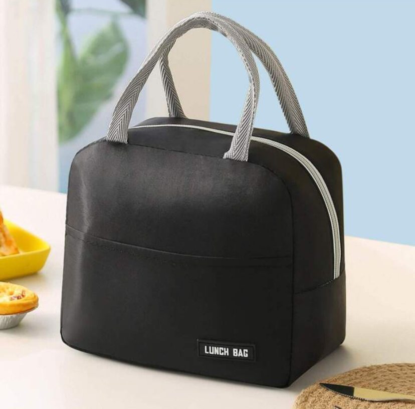 Portable Lunch Bag Waterproof (Black)