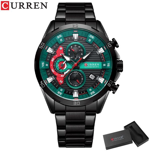 Curren Men's Watch - Black Green