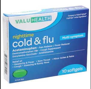 Nighttime Cold and Flu tablets