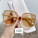 Sunglasses for Women Square: C05, white/light brown