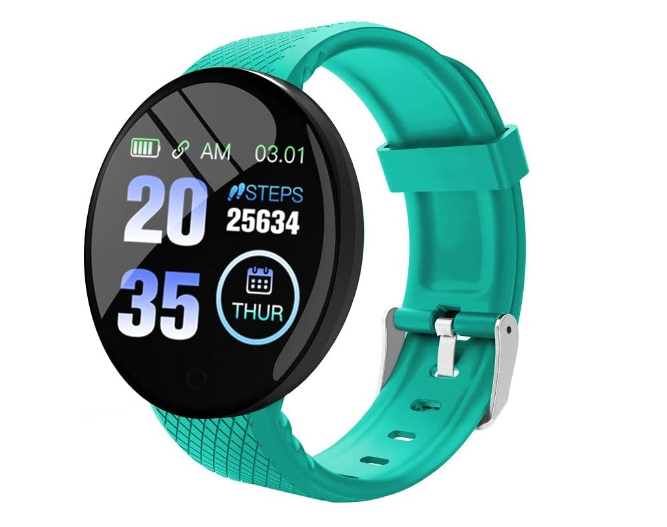 D18 Smart Bracelet Fitness Smart Watch: Green