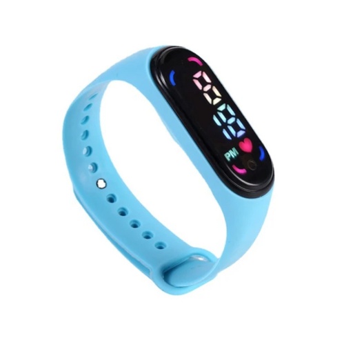 Multi-color LED Watch For Children, blue