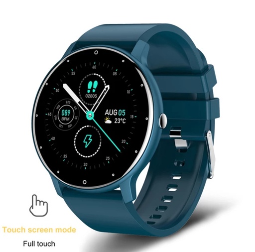 Smart Watch Full Touch Screen Sport Fitness For Android IOS: blue