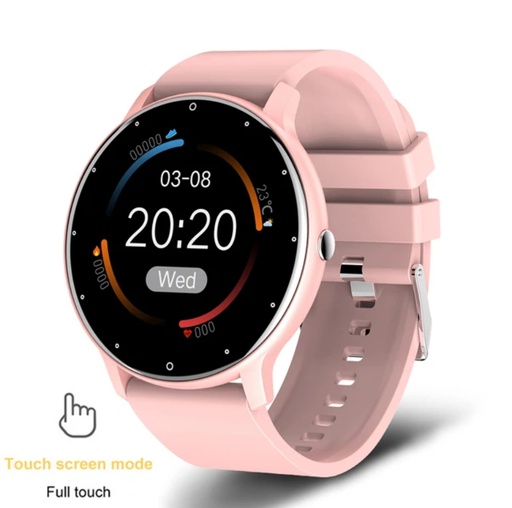 Smart Watch Full Touch Screen Sport Fitness For Android IOS: pink