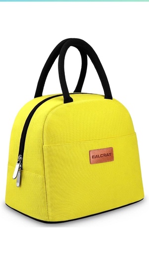 BALORAY Insulated Lunch/Tote Bag (Lemon Yellow)