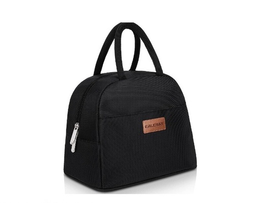 BALORAY Insulated Lunch/Tote Bag Large (Solid black)