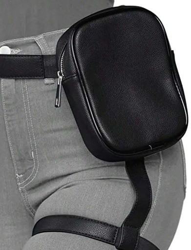 Mini Fashion Leg Bag Black