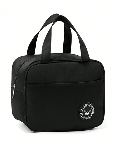 [sg2308200737263093] Lunch Bag With Thermal Insulation (Black)